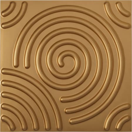 19 5/8in. W X 19 5/8in. H Spiral EnduraWall Decorative 3D Wall Panel Covers 2.67 Sq. Ft.